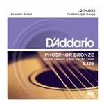 Daddario   EJ26  Custom Light .011-.052 Phosphor Bronze Guitar Strings