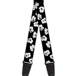 Buckle-Down   GS-WDY155  MICKEY MOUSE EXPRESSIONS SCATTERED BLACK WHITE