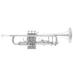 Bach   BTR301S  Student Trumpet, Silver USA Made