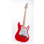 Nashville Guitar Works   NGW135RD  Double Cut S-type, Red - Maple Fingerboard