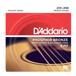 Daddario   EJ17  Phosphor Bronze Acoustic Medium