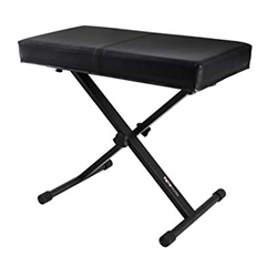 Frameworks   GFWBENCH1  Black Keyboard Bench with Deluxe Seat