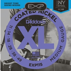 Daddario   EXP115  Coated Nickel Wound, Medium/Blues/Jazz, 11-49