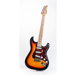 Nashville Guitar Works   NGW135SB  Double Cut S-type, Sunburst - Maple Fingerboard
