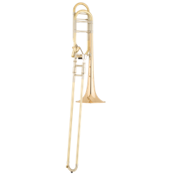 Shires   TBQ30GA  Q Series Large-bore Tenor Trombone With Axial Flow "F" Attachment Gold Brass Bell